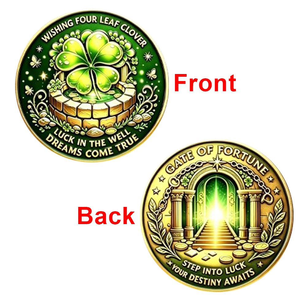 5pcs Wishing Four Leaf Clover  - Token Coin Mechanism recension och pris