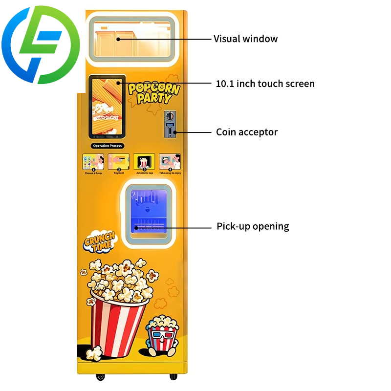 Customized Hot Air Fully Popco - Popcorn Vending Machine recension och pris