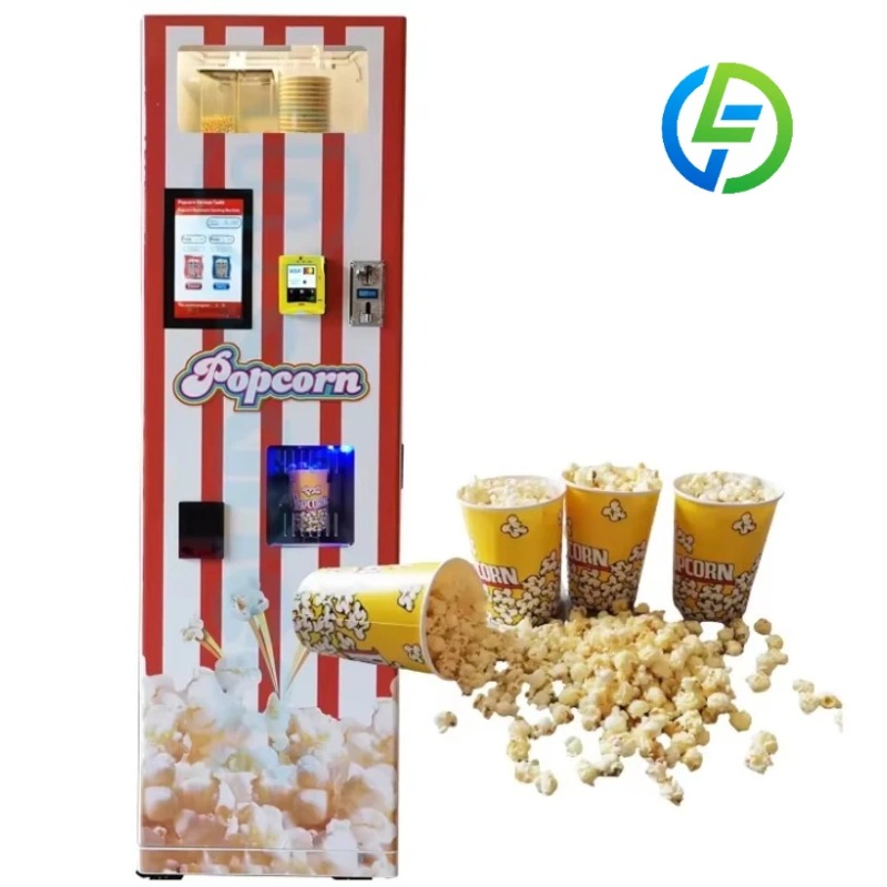 Customized Fully Automatic Hot - Popcorn Vending Machine recension och pris
