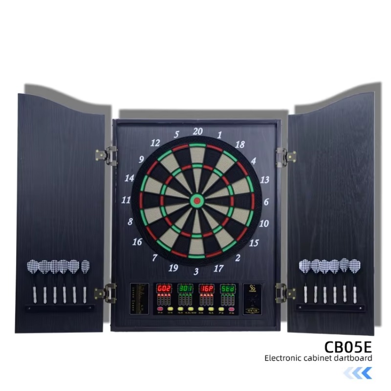 Luxury Wooden Electronic Dart  - Electronic Dartboard Cabinet recension och pris