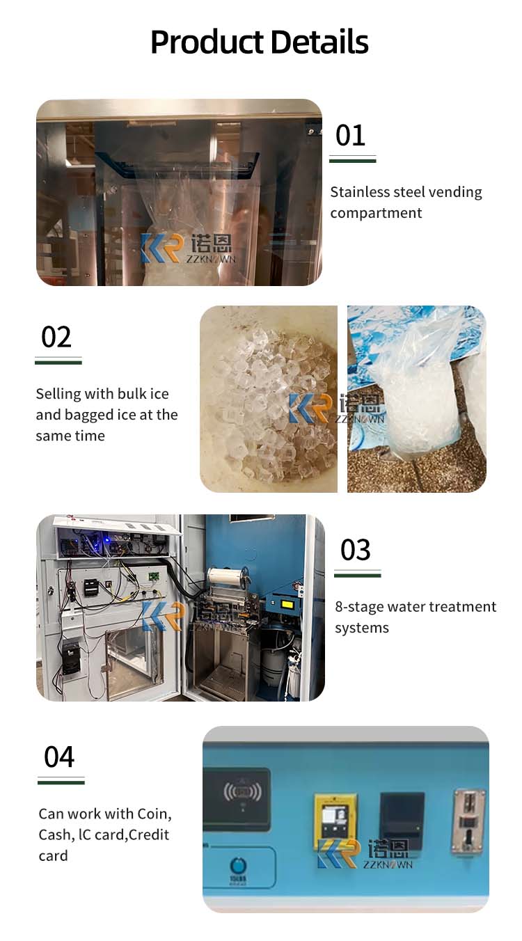 Customized High Quality Ice Cu - Commercial Vending Machine recension och pris