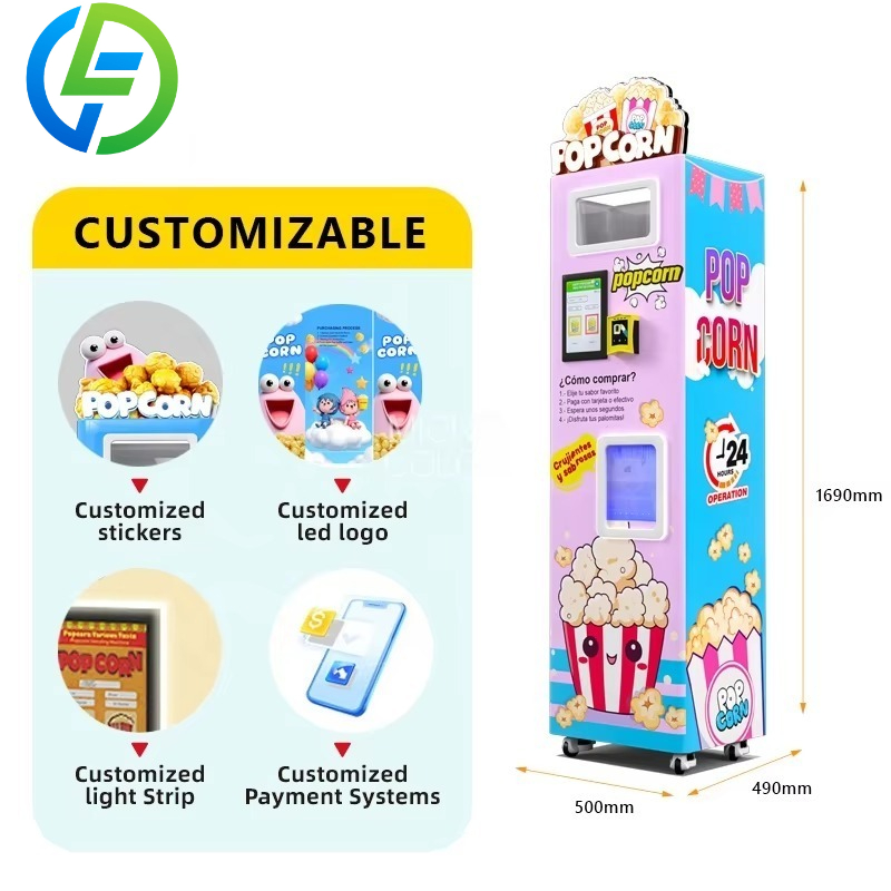 Customized Factory Intelligent - Popcorn Vending Machine recension och pris
